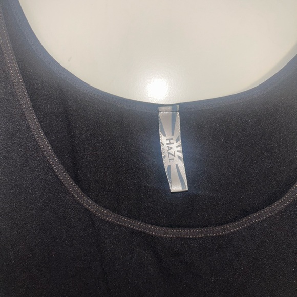 HaZe Black Body Con Tank Mini Dress. One Size. - Picture 3 of 4